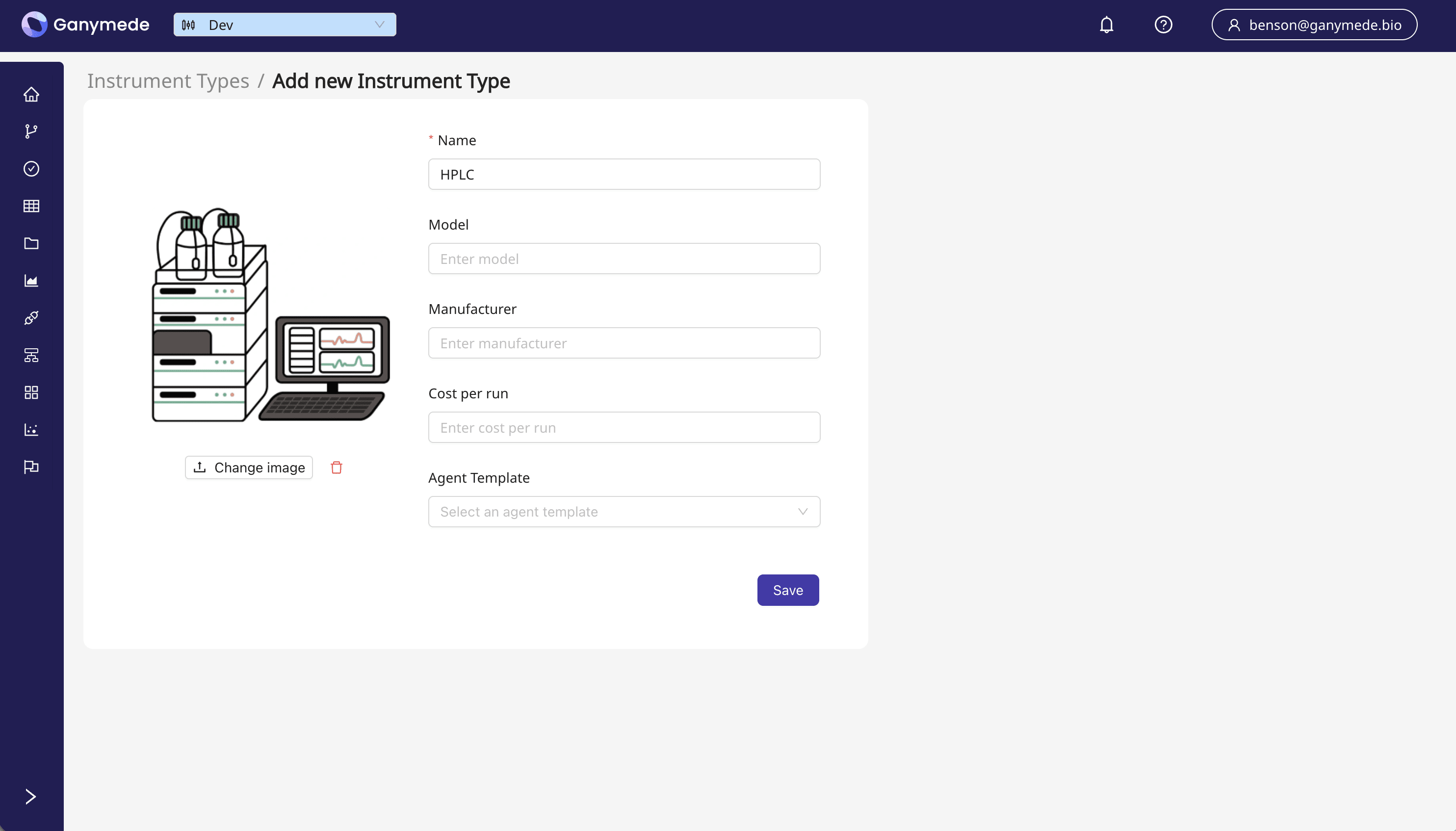 Add New Instrument Type