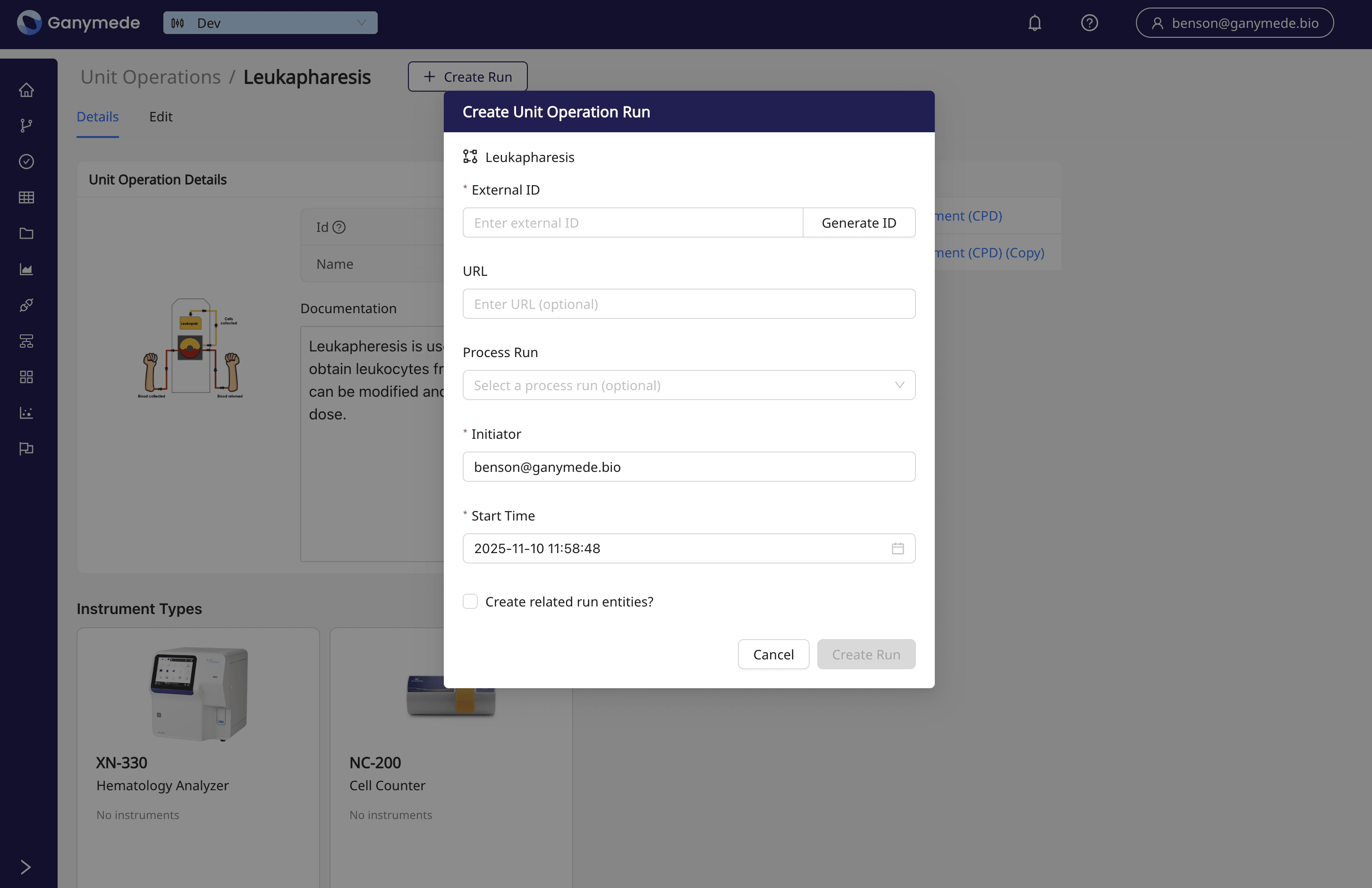 View Instrument Type Detail
