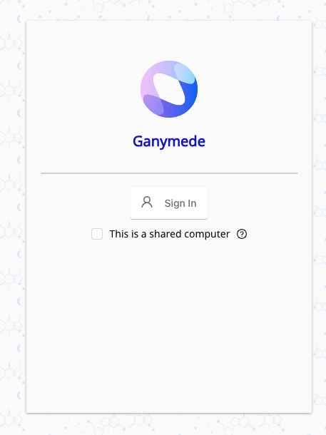 Ganymede sign-in