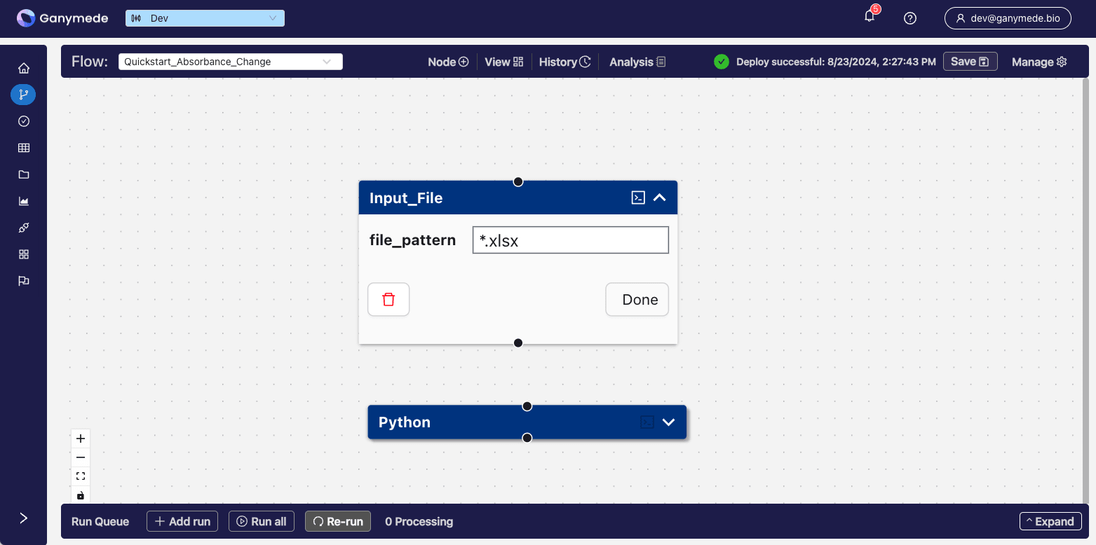 Quickstart Flow Init