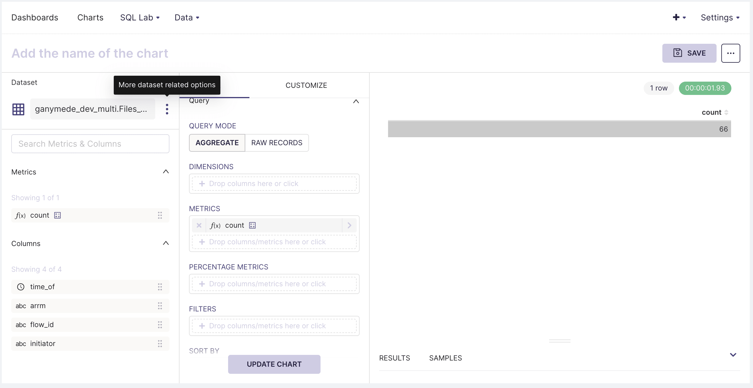 Dashboard - Edit Dataset